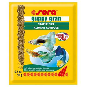 SERA Guppy Gran hrana za gupike i živorotke u granulama, kesica 10g