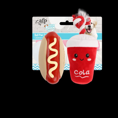 ALL4PAWS Little Buddy PUPPY Igracka za stenad Hotdog i Coca Cola, plisana
