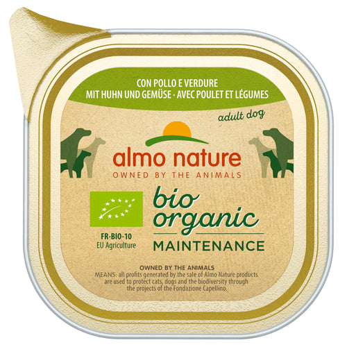 ALMO NATURE Biorganic Pasteta za pse s piletinom i povrcem, 100g