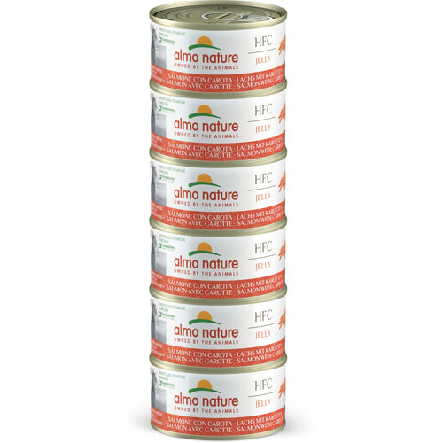 ALMO NATURE HFC Jelly konzerva za macke Mega pack, s lososom, 6x70g