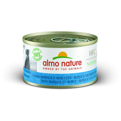 ALMO NATURE HFC Natural konzerva za pse s Tunom i Bakalarom, 95g