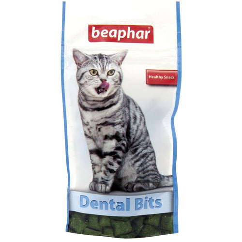 BEAPHAR Dental Bits hrskavi komadici za macke, osvezavaju dah i ciste zube, 35g