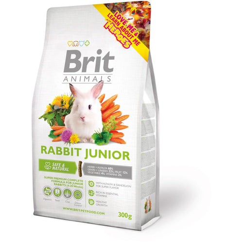 BRIT ANIMALS Rabbit JUNIOR, peletirana hrana za mlade kunice, 300g