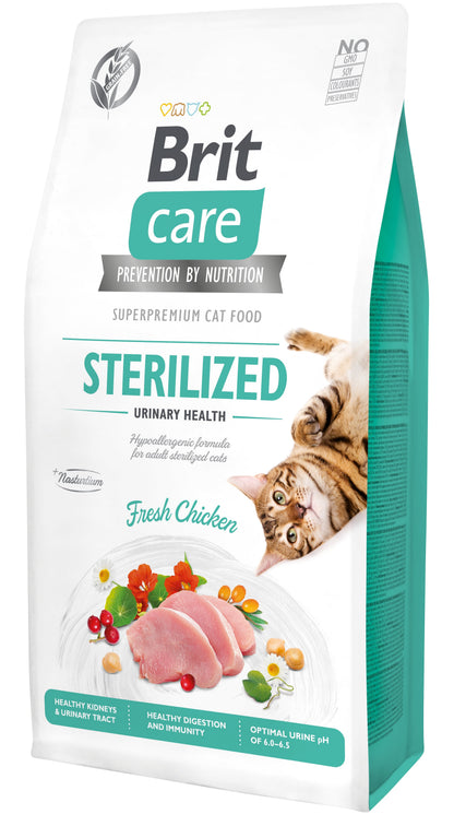 BRIT CARE Cat Sterilized Urinary Health, bez zitarica
