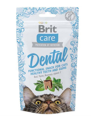 BRIT CARE Dental, funkcionalna poslastica za macke, za higijenu zuba, 50g
