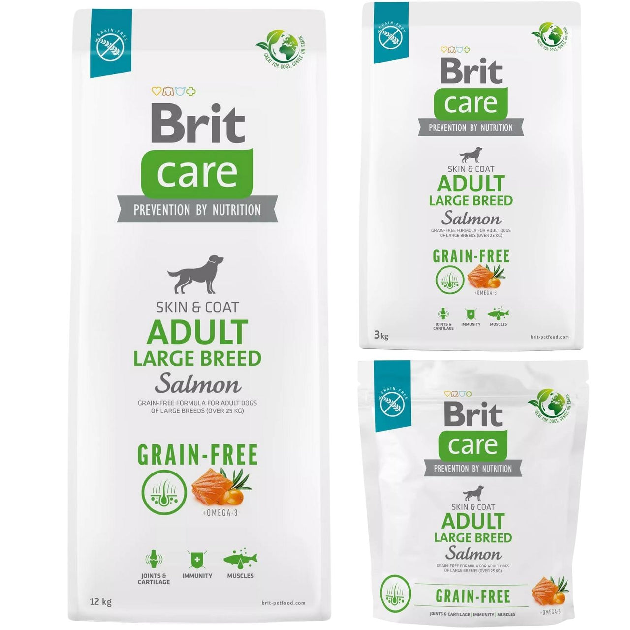 BRIT CARE GF Adult Large Breed, s lososom, bez zitarica