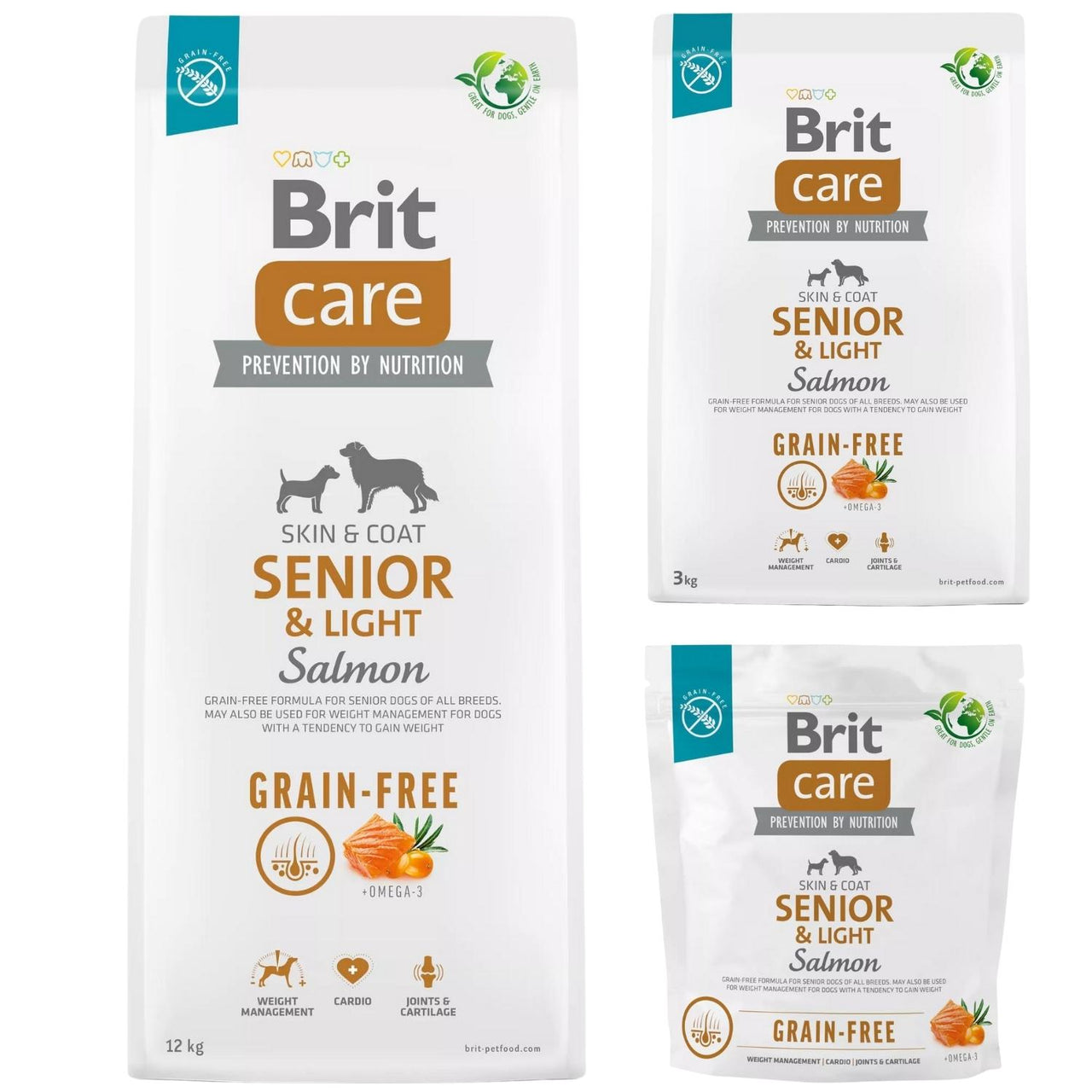 BRIT CARE GF Senior All Breed, s lososom, bez zitarica