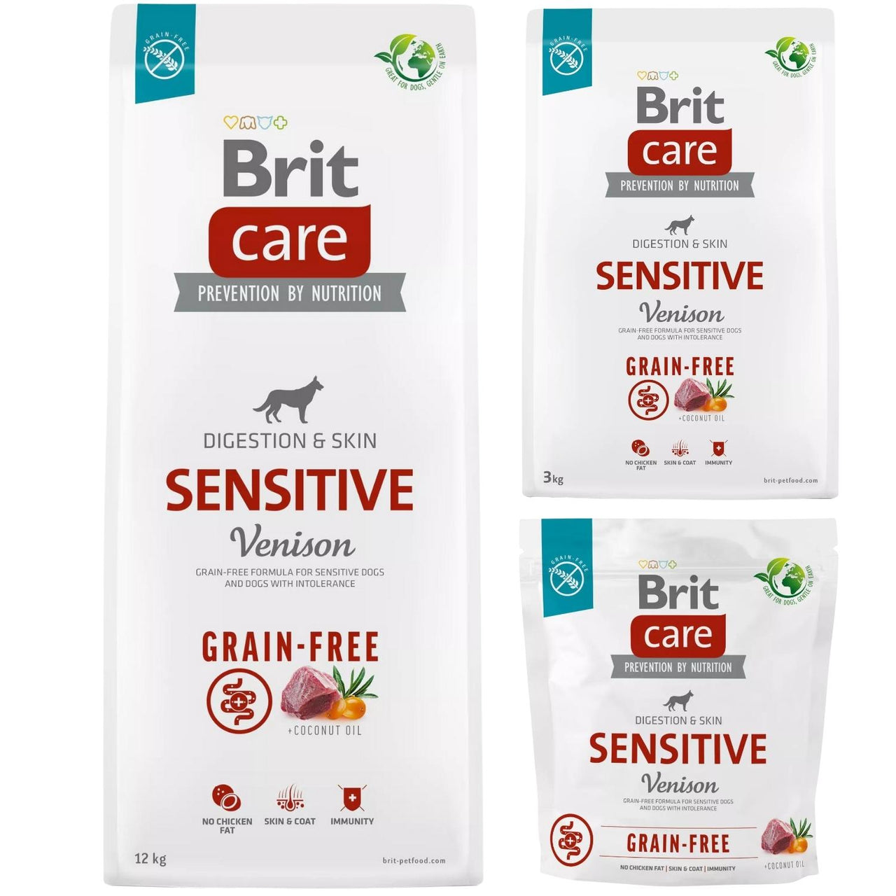 BRIT CARE GF Sensitive All Breed, sa srnetinom, bez zitarica