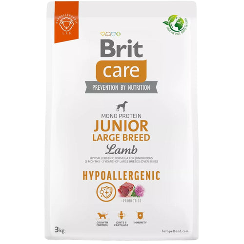 BRIT CARE Hypoallergenic, JUNIOR Large Breed, s jagnjetinom i pirincem, 3kg