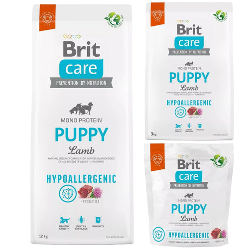 BRIT CARE Hypoallergenic, PUPPY All Breed, s jagnjetinom i pirincem