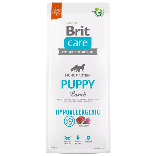 BRIT CARE Hypoallergenic, PUPPY All Breed, s jagnjetinom i pirincem, 12kg