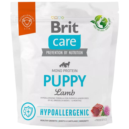 BRIT CARE Hypoallergenic, PUPPY All Breed, s jagnjetinom i pirincem, 1kg