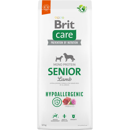 BRIT CARE Hypoallergenic, Senior, s jagnjetinom i pirincem, 12kg