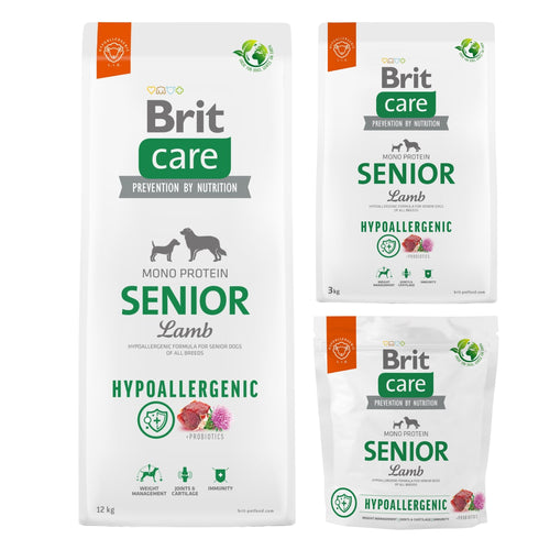 BRIT CARE Hypoallergenic, Senior, s jagnjetinom i pirincem