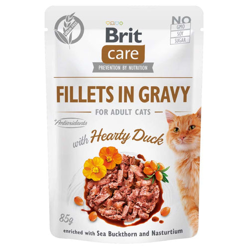 BRIT CARE kesica, fileti u sosu s pacetinom, 85% mesa, 85g