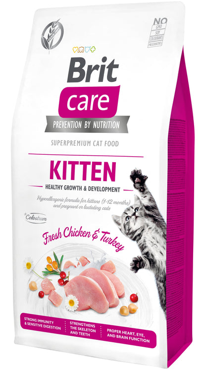 BRIT CARE KITTEN Healthy Growth&Development, bez zitarica