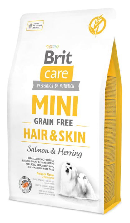 BRIT CARE Mini Hair & Skin, s lososom i haringom, bez zitarica