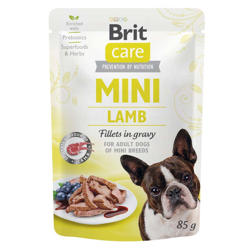 BRIT CARE Mini kesica, fileti u sosu s jagnjetinom, 85g