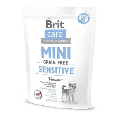 BRIT CARE Mini Sensitive, s mesom jelena, bez zitarica, 400g