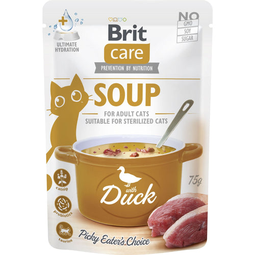 BRIT CARE Soup, ukusna supa za probirljive macke, s pacetinom, 75g