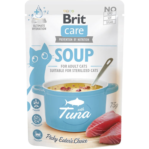 BRIT CARE Soup, ukusna supa za probirljive macke, s tunjevinom, 75g