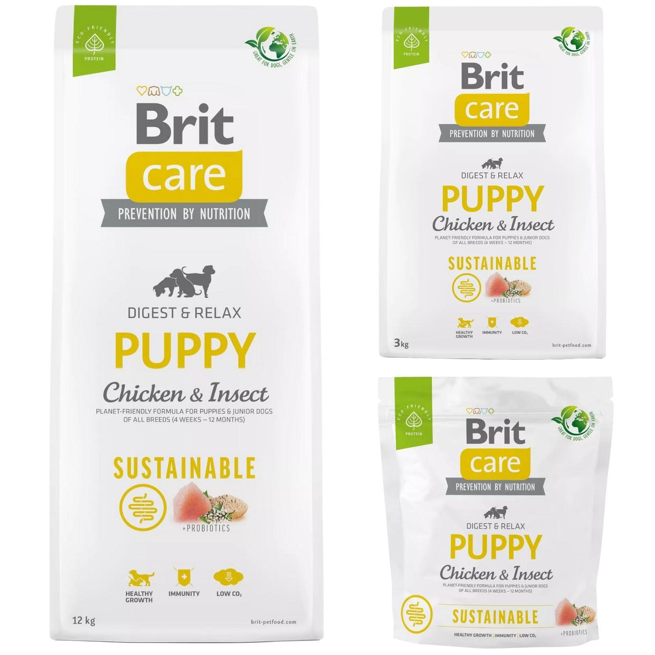 BRIT CARE Sustainable, PUPPY All Breed, s piletinom i insektima