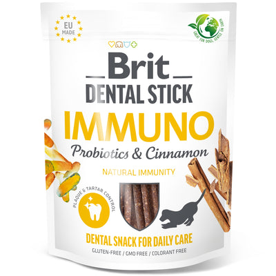 BRIT Dental Sticks Immuno, stapici za pse s cimetom i probioticima, 251g