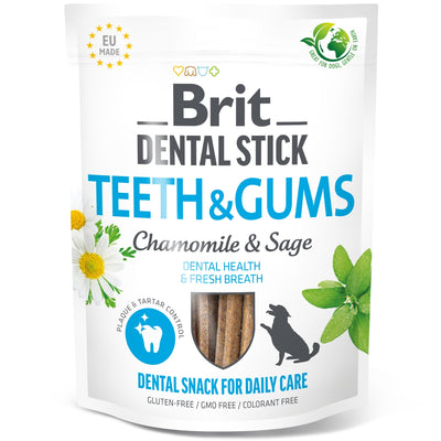 BRIT Dental Sticks Teeth & Gums, stapici za pse sa kamilicom i zalfijom, 251g