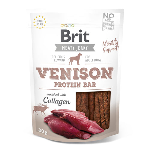 BRIT Jerky Protein Bar, proteinske plocice s divljaci