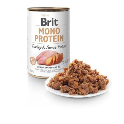 BRIT Mono Protein, s curetinom i slatkim krompirom, bez zitarica, 400g