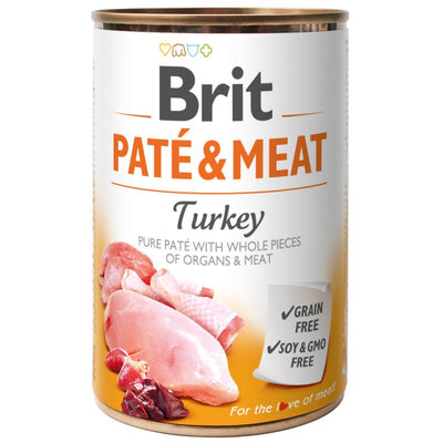 BRIT Pate & Meat, s komadicima curetine u pasteti, bez zitarica