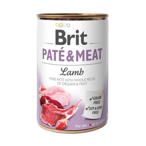 BRIT Pate & Meat, s komadicima jagnjetine u pasteti, bez zitarica