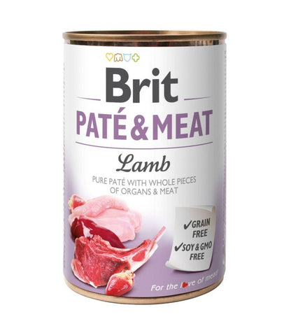 BRIT Pate & Meat, s komadicima jagnjetine u pasteti, bez zitarica
