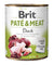 BRIT Pat & Meat, s komadićima pačetine u pašteti, bez žitarica