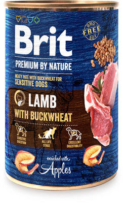 BRIT PREMIUM by Nature, mesna pasteta za pse s jagnjetinom i heljdom