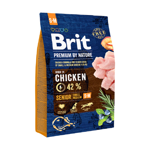 BRIT PREMIUM by Nature Senior Small & Medium Breeds, 3kg