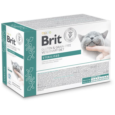 BRIT VC Cat Sterilised, za sterilisane macke, bez zitarica, 12x85g