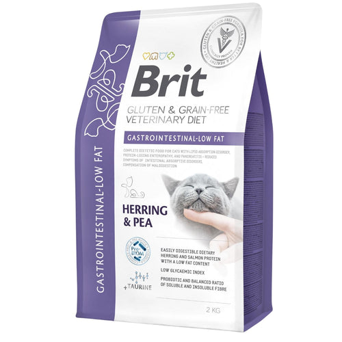 BRIT VD Cat Gastrointestinal Low fat, kod poremecaja varenja, bez zitarica, 2kg