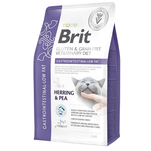 BRIT VD Cat Gastrointestinal Low fat, kod poremecaja varenja, bez zitarica