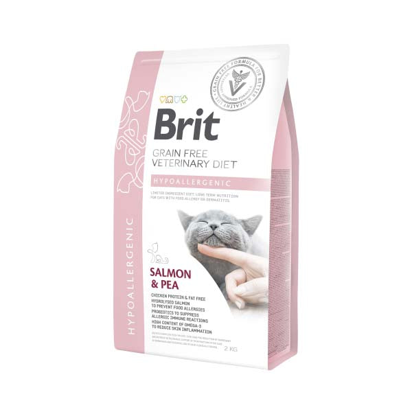 BRIT VD Cat Hypoallergenic, kod nepovoljnih reakcija na hranu, bez zitarica