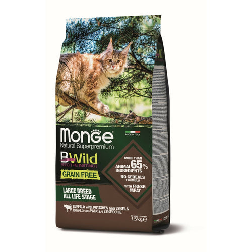 BWILD Hrana za macke Grain Free Bizon, socivo, krompir - Adult cat 1.5kg