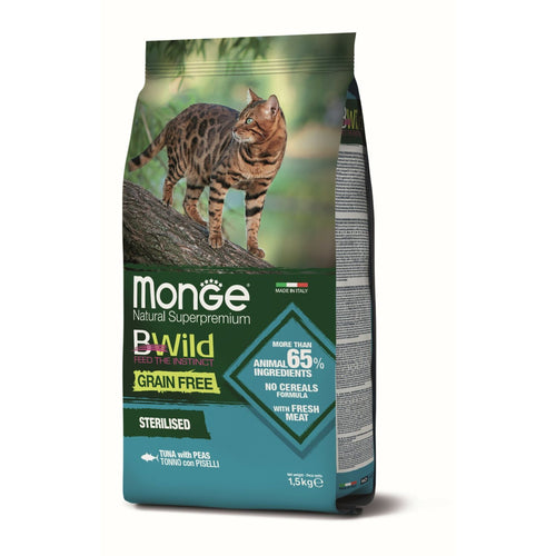 BWILD Hrana za macke Grain Free Tunjevina i grasak za sterilisane macke 1.5kg