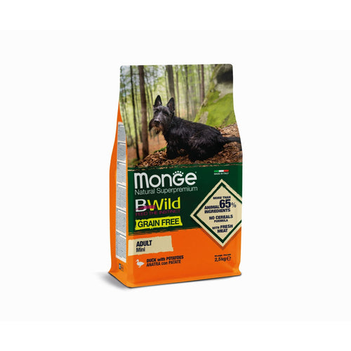 BWILD Hrana za odrasle pse Grain Free, Pacetina s krompirom za mini rase, 2,5kg