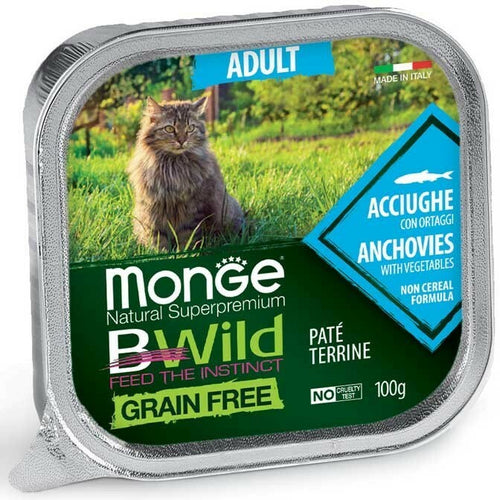 BWILD Pasteta za odrasle macke, incun i povrce, 100g