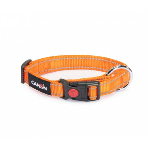 CAMON Ogrlica za pse Low Tension Reflex Narandzasta, 20mmx33-53cm