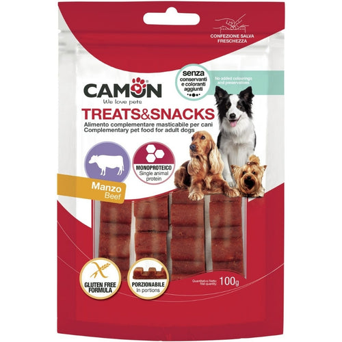 CAMON Treat&Snack Poslastica za pse Govedina, monoproteinska, bez glutena, 100g