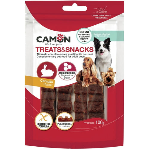 CAMON Treat&Snack Poslastica za pse Zecetina, monoproteinska, bez glutena, 100g