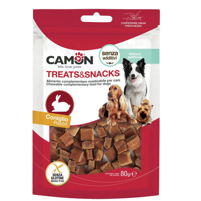 CAMON Treats&Snacks Poslastica za pse Kocke sa Zecetinom 80g