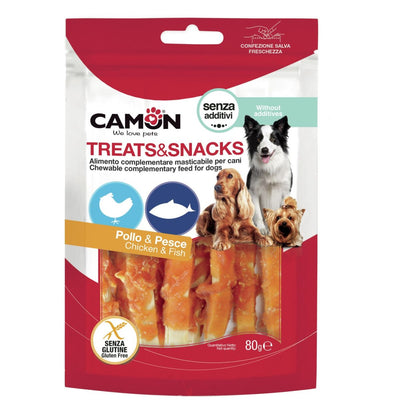 CAMON Treats&Snacks Poslastica za pse Piletina i Polok 80g