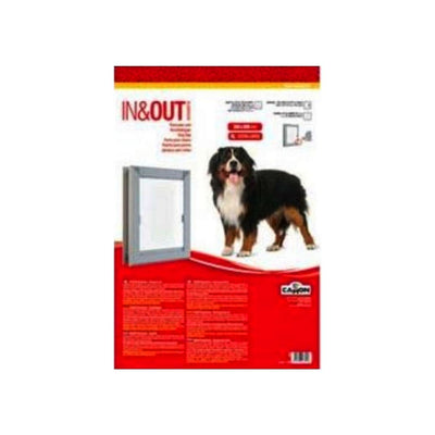 CAMON Vrata za pse In&Out, aluminijumska XL 35x8x60cm